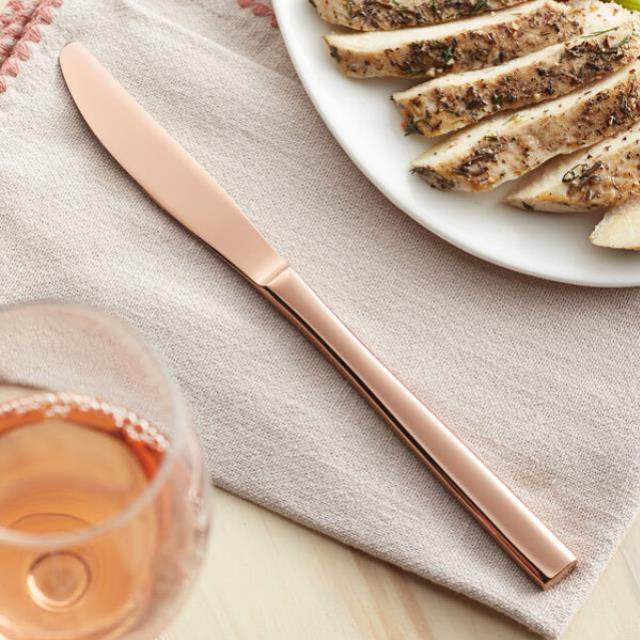 Where to find ROSE GOLD DINNER KNIFE 10 in Cary